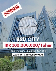 DISEWAKAN BUSINESS LOFT BSD CITY