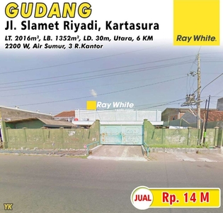 Gudang Dijual di Jl. Slamet Riyadi, Kartasura