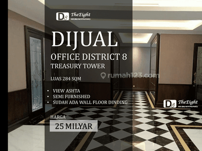 Jual Murah Office District 8 Scbd Treasury 284 Sqm Best Address