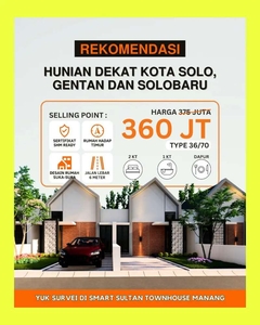 JUAL RUMAH BARU DI GROGOL, SUKOHARJO