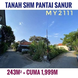 Jual Tanah Murah pantai Matahari Terbit Sanur Denpasar Bali