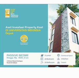 kost kosan 20 kamar income 400 jutaan dekat kampus UI, Surat SHM