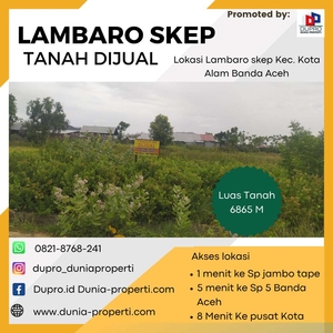LAMBARO SKEP- Tanah dijual murah luas 6865 M Dekat dengan kota.