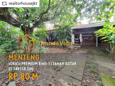 MENTENG - [FOR SALE]: HITUNG TANAH, BENTUK KOTAK, DI RING 1 MENTENG