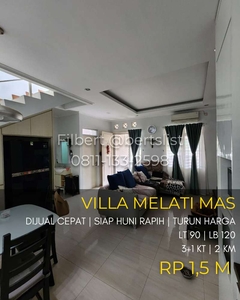 MURAH Rumah rapih 90m2 semi furnished di Melati Mas Serpong