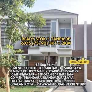 READY STOK RUMAH SHM PRIVATPOOL DP 0 DEKAT PINTU TOL SIDOARJO SURABAYA