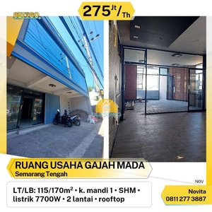 RUANG USAHA 3 LANTAI GAJAH MADA SEMARANG