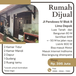 Rumah dijual cocok untuk kontrakan