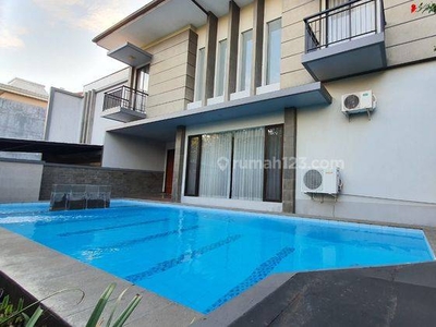 Rumah Modern Minimalis Lengkap Ada Pool Strategis Di The Chofa Surabaya Barat