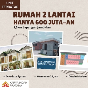 Rumah Murah Bantul,2 Lantai 600 Juta-an,Jalan Pleret Banguntapan,