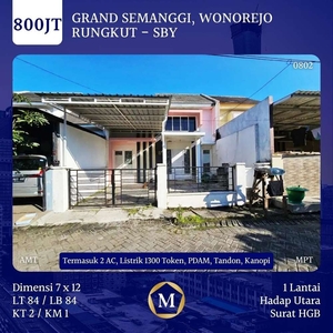 Rumah Murah Grand Semanggi Wonorejo Surabaya dkt Rungkut Bebas Banjir