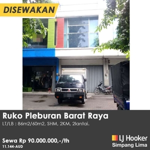 Sewa Ruko 2 lantai Pleburan Barat Raya