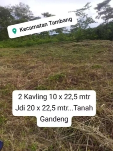 Tanah 3 kapling sdh ada tapak ruko