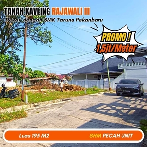 Tanah Dijual Area Panam, Rajawali III, SHM Pecah Unit, Kota Pekanbaru