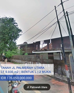 Tanah Dijual Di Jl Palmerah Utara Tanah Abang Jakarta Pusat