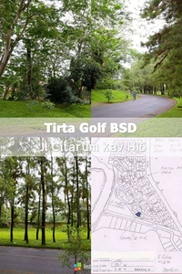 Tanah dijual murah (turun harga) di BSD Taman Tirta Golf 671 m2