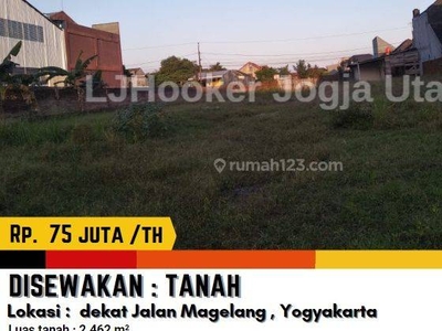 Tanah Luas Dan Strategis di Jalan Magelang Yogyakarta