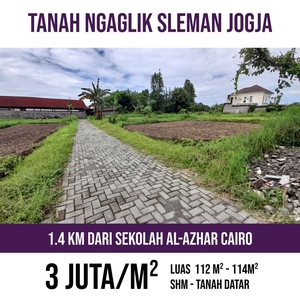 Tanah Yogyakarta 5 menit ke Kampus UII Terpadu Kaliurang Ngaglik Slema