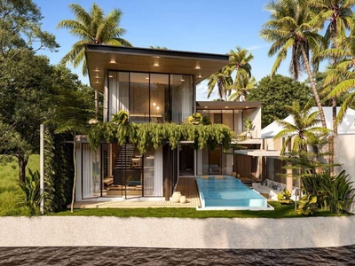 Tropical Modern Luxury Villa With River View