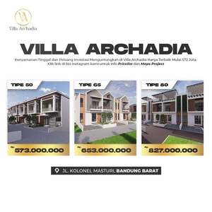 VILLA 500 JUTAAN 2 MENIT DARI JALAN KOLONEL MASTURI!