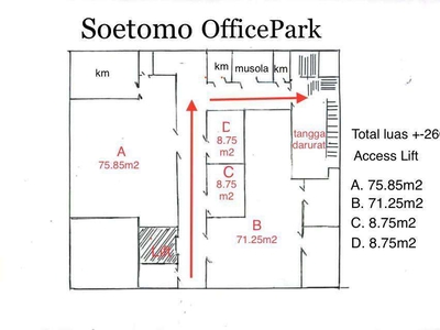 disewakan kantor office jalan dr Soetomo surabaya