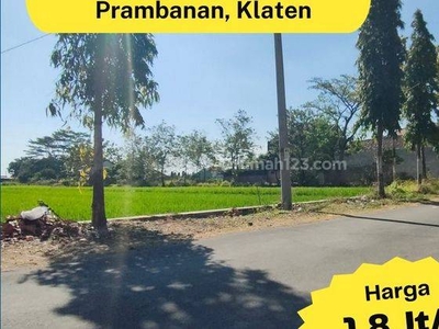 Tanah 100m Jl.prambanan Jogja Luasan Besar Mangku Aspal