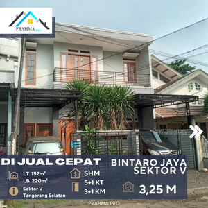 Bintaro Sektor V Tangerang Selatan rumah di jual cepat