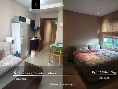 Dijual Apartemen Thamrin Residence Low Floor Type L 1BR Full Furnished