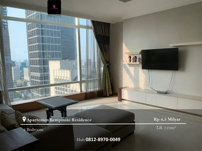 Dijual Apartement Kempinski 2BR Full Furnished Lantai Sedang