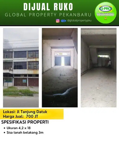 Dijual Ruko Daerah Tanjung Datuk Tengah Kota Kondisi Kosongan