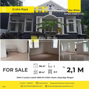 Dijual Rumah Hook Murah dengan Tanah Luas di Graha Raya Bintaro