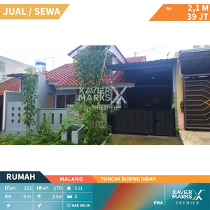 Dijual Rumah Terawat di Puncak Buring Indah Malang