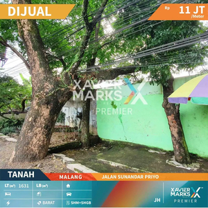 Dijual Tanah Lokasi Premium Jl. Sunandar Priyo Sudarmo - Malang