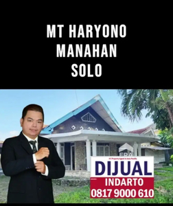 For Sale Rumah Ruang Usaha SHM LT 986m² di MT Haryono Manahan Solo