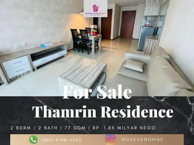 For Sale Thamrin Residence Apartement 2BR Full Furnished Middle Floor