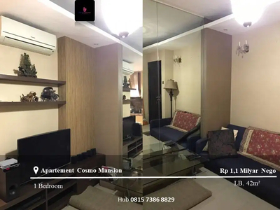 Jual/Sewa Apartemen Cosmo Mansion High Floor 1BR Full Furnished