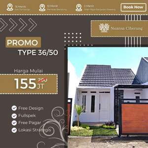 Promo rumah murah semi cluster di kab bandung indent free design