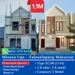 Rumah 2 Lantai Rappocini Minasa Upa Makassar