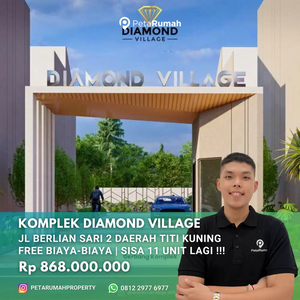Rumah Berlian Komplek Diamond Village Gratis Biaya-Biaya