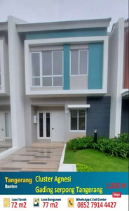 Rumah Cluster Agnesi tipe Luxury 2 ,Gading serpong Tangerang