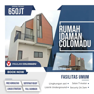 RUMAH DI COLOMADU 2 LANTAI SCANDINAVIAN DEKAT KAMPUS UMS