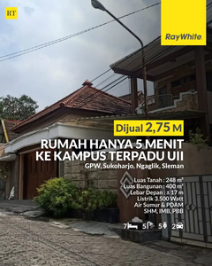 Rumah Mewah, Griya Perwita Wisata, Dekat UII, Jl. Kaliurang