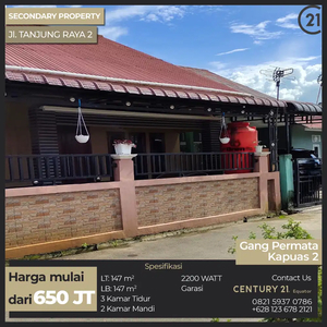 Rumah Siap Huni di Jalan Tanjung Raya 2