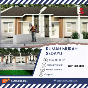 Rumah Super Murah Hanya 145 Juta Free SHM