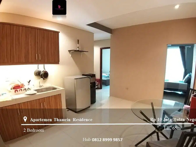 Sewa Apartement Thamrin Residence High Floor 2BR Furnished View Pool
