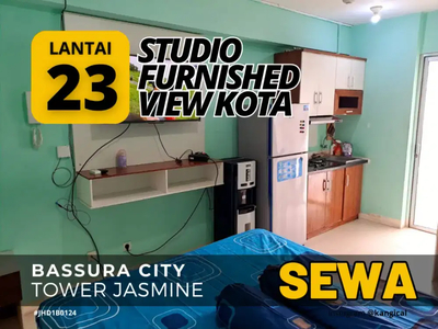 Sewa Studio Furnished Apartemen Bassura City Tower J Lantai 23