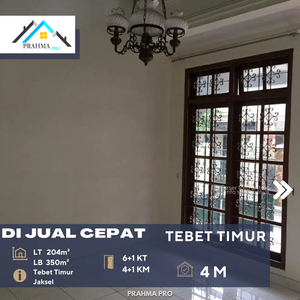 Tebet timur jakarta selatan rumah siap huni di jual cepat