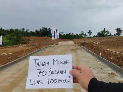 DIJUAL BU TANAH MURAH PINGGIR JALAN 60 JUTAAN 100 METER VIEW GUNUNG