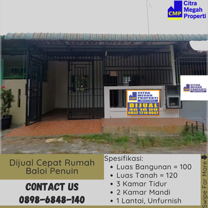 Dijual Cepat Rumah Baloi Penuin