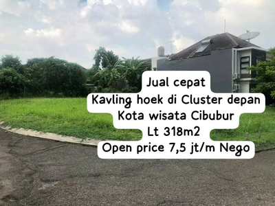 Dijual kavling didalam cluster dikota wisata cibubur